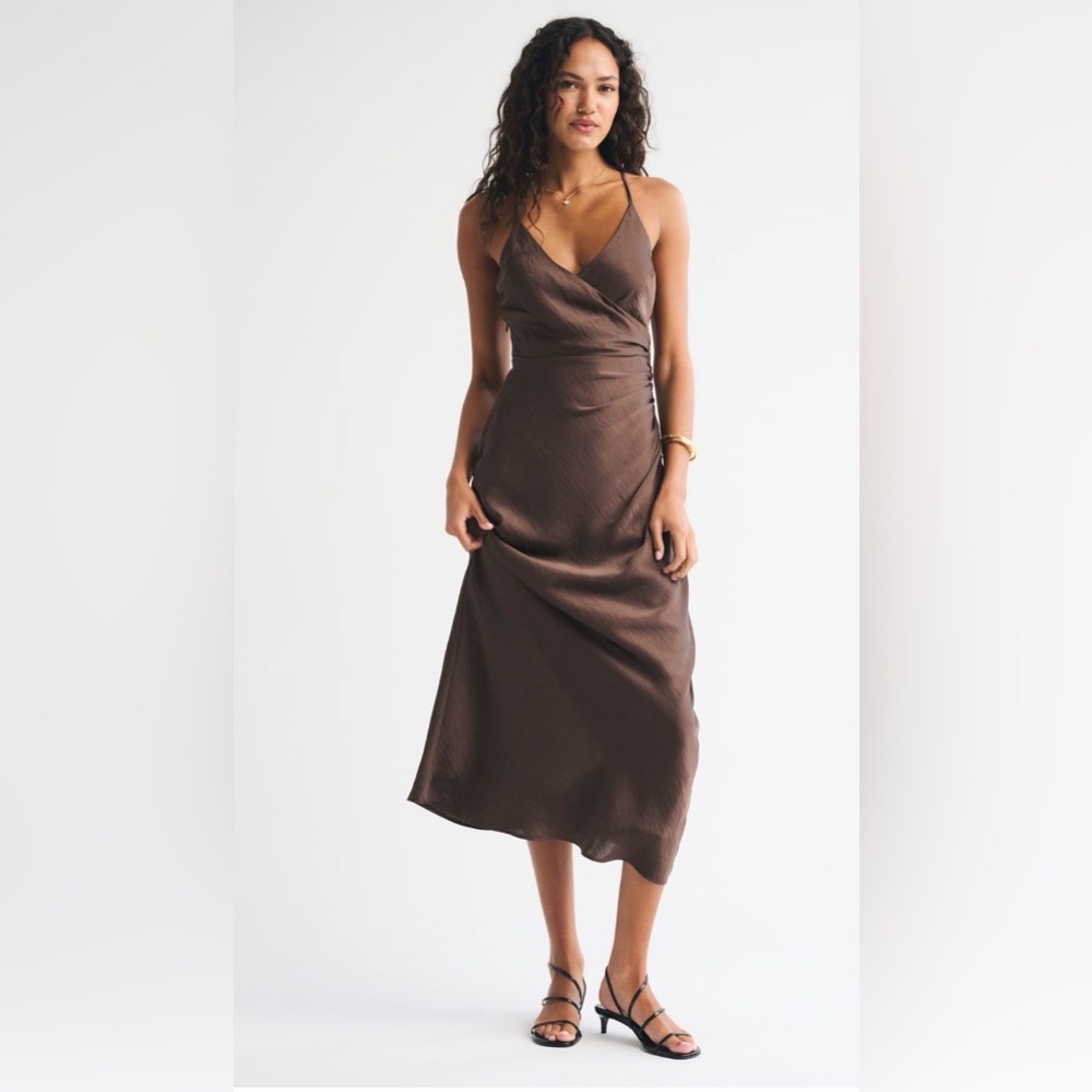 Abercrombie & Fitch Chocolate Midi Dress